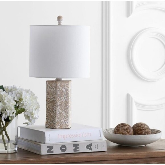 Eliseo Table Lamp 16.5” Height Beige by Safavieh NEW (R5) - Picture 3 of 4